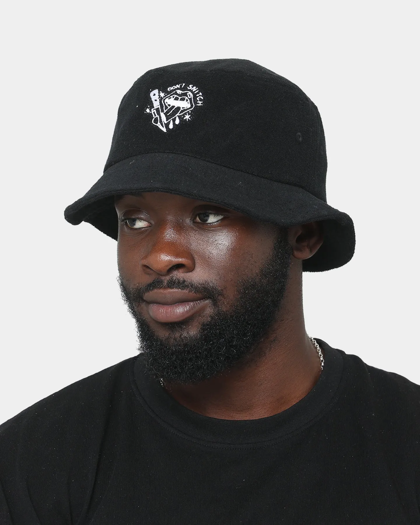 Rats Get Fat Don't Snitch Bucket Hat Black