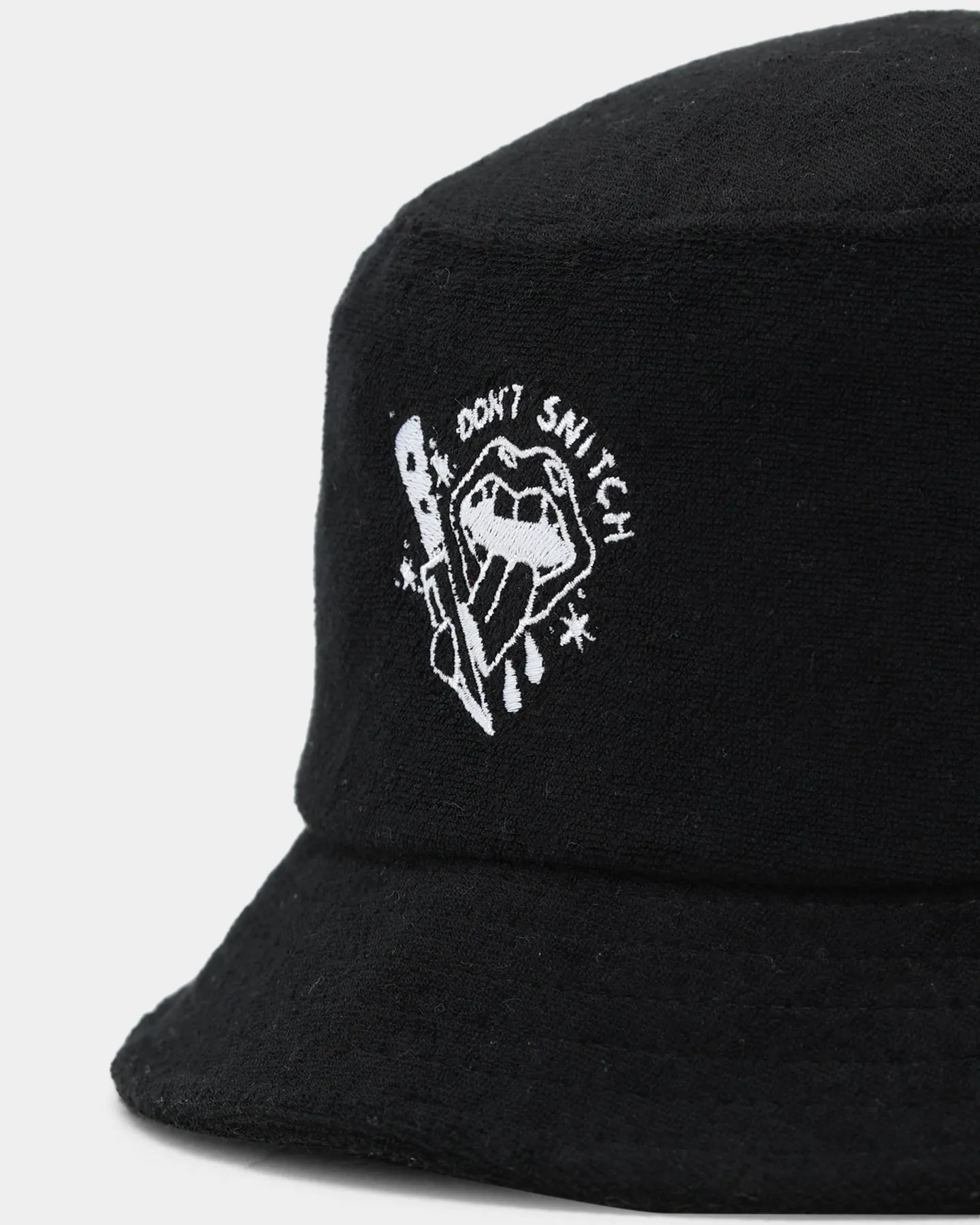 Rats Get Fat Don't Snitch Bucket Hat Black