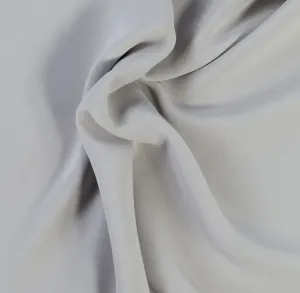 Sophisticated Dove Grey 4-Ply Silk Crepe (Made in Italy)