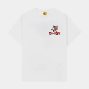 SP x Tom and Jerry Faces Mens Short Sleeve Shirt (White/Red)