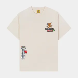 SP x Tom and Jerry Stars Mens Short Sleeve Shirt (Tan/Red)