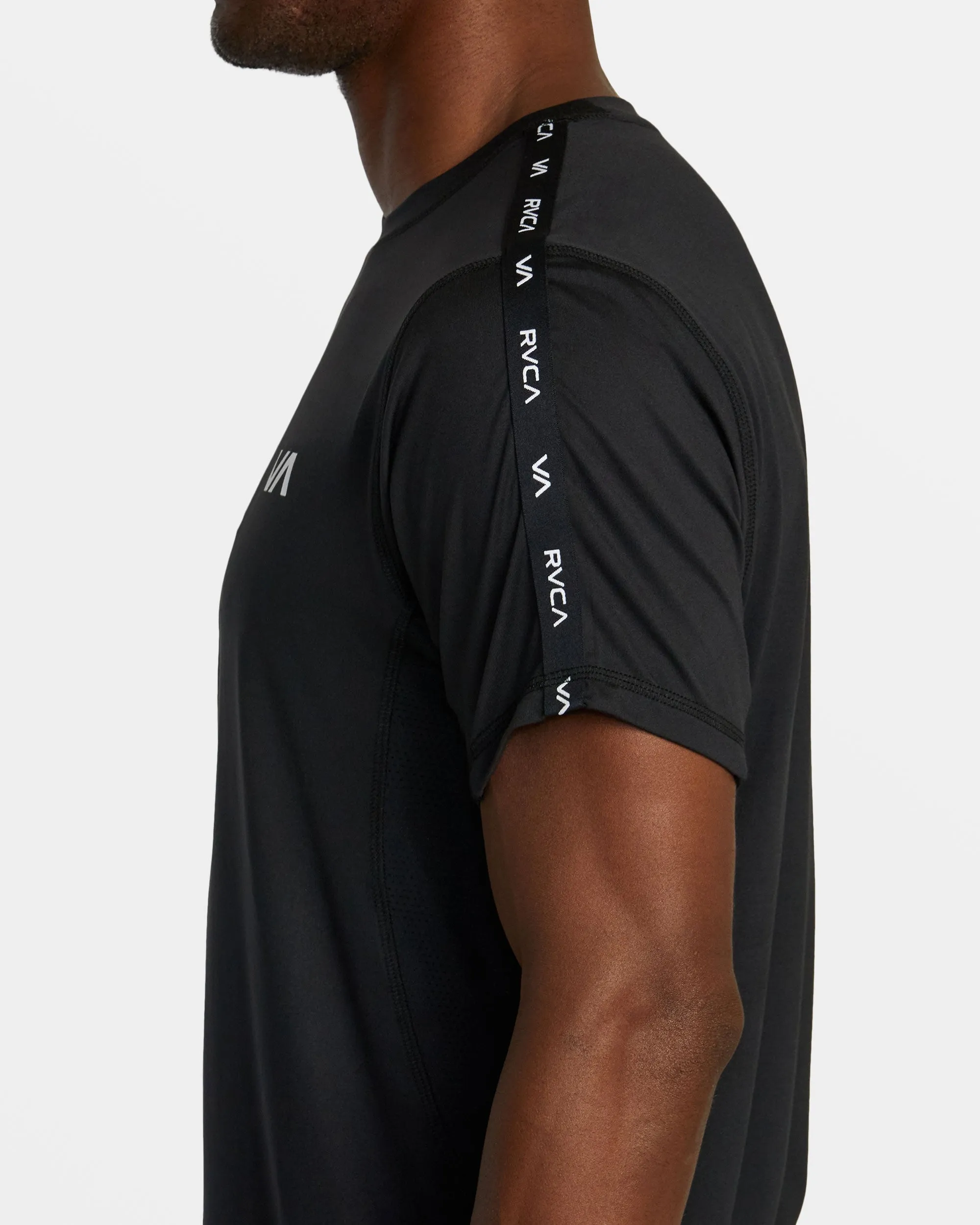 Sport Vent Banded T-Shirt - Black