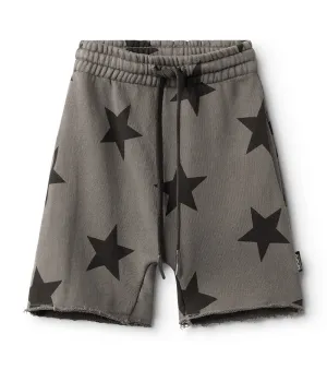 star rounded sweatshorts