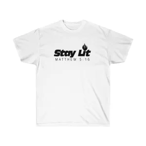 Stay Lit Unisex Tee, Matthew 5:16 Tee, Religious