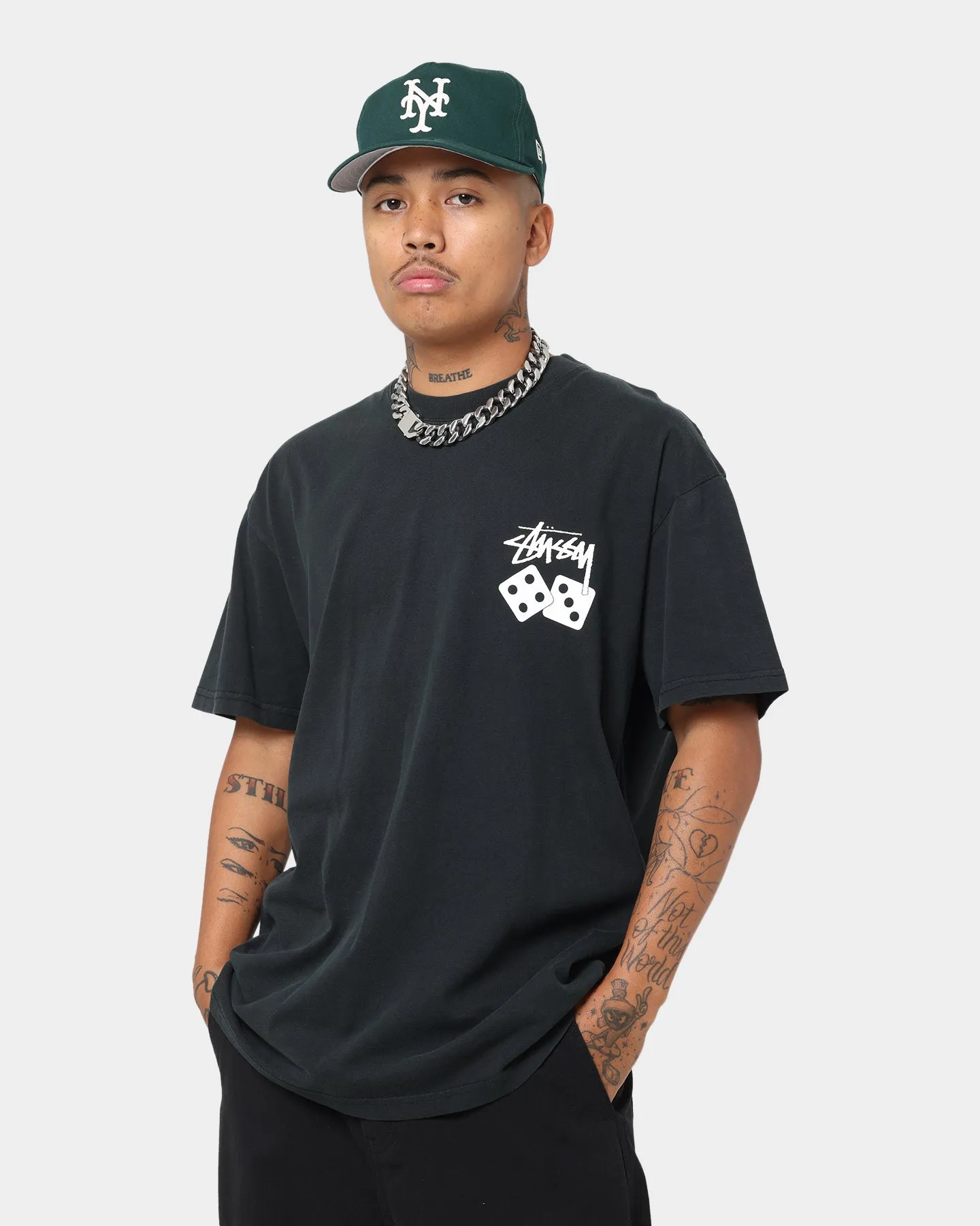 Stussy Dice 50/50 T-Shirt Pigment Black