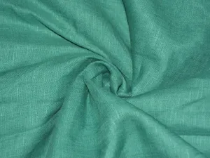 Teal Green Pure Linen Fabric - 60 Lea (Wholesale)