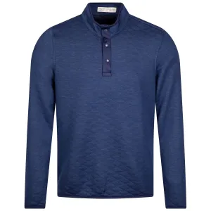 The Sullivan Snap Button Mid Layer Heathered Atlantic - SS24