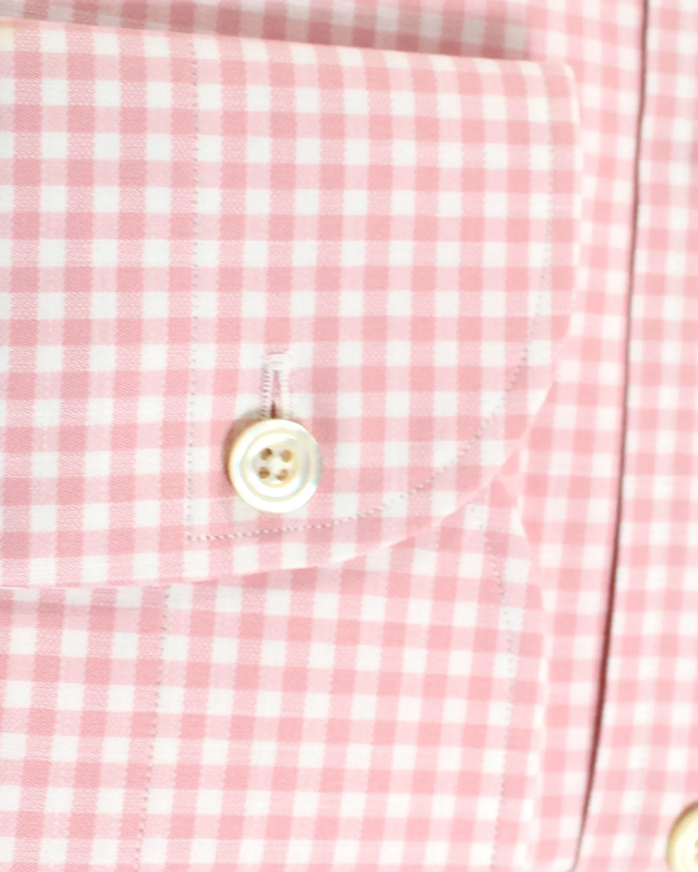 Tom Ford Shirt Pink Gingham Check - Modern Fit 39 - 15 1/2