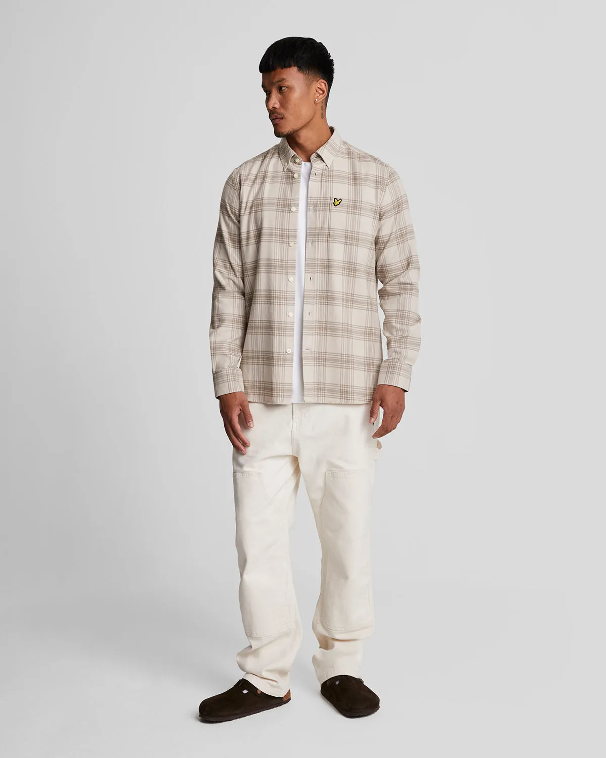 Tonal Check Flannel Shirt