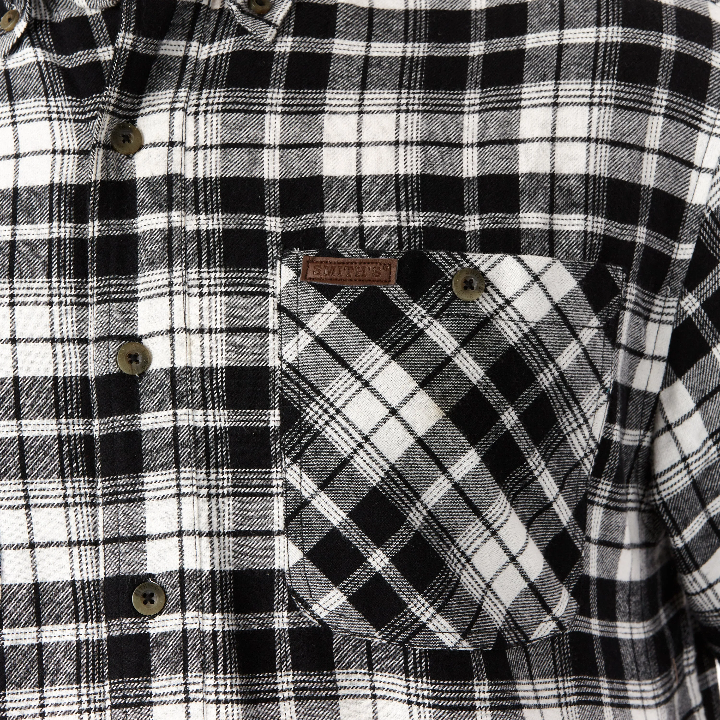 TWO-POCKET BUTTON DOWN FLANNEL SHIRT