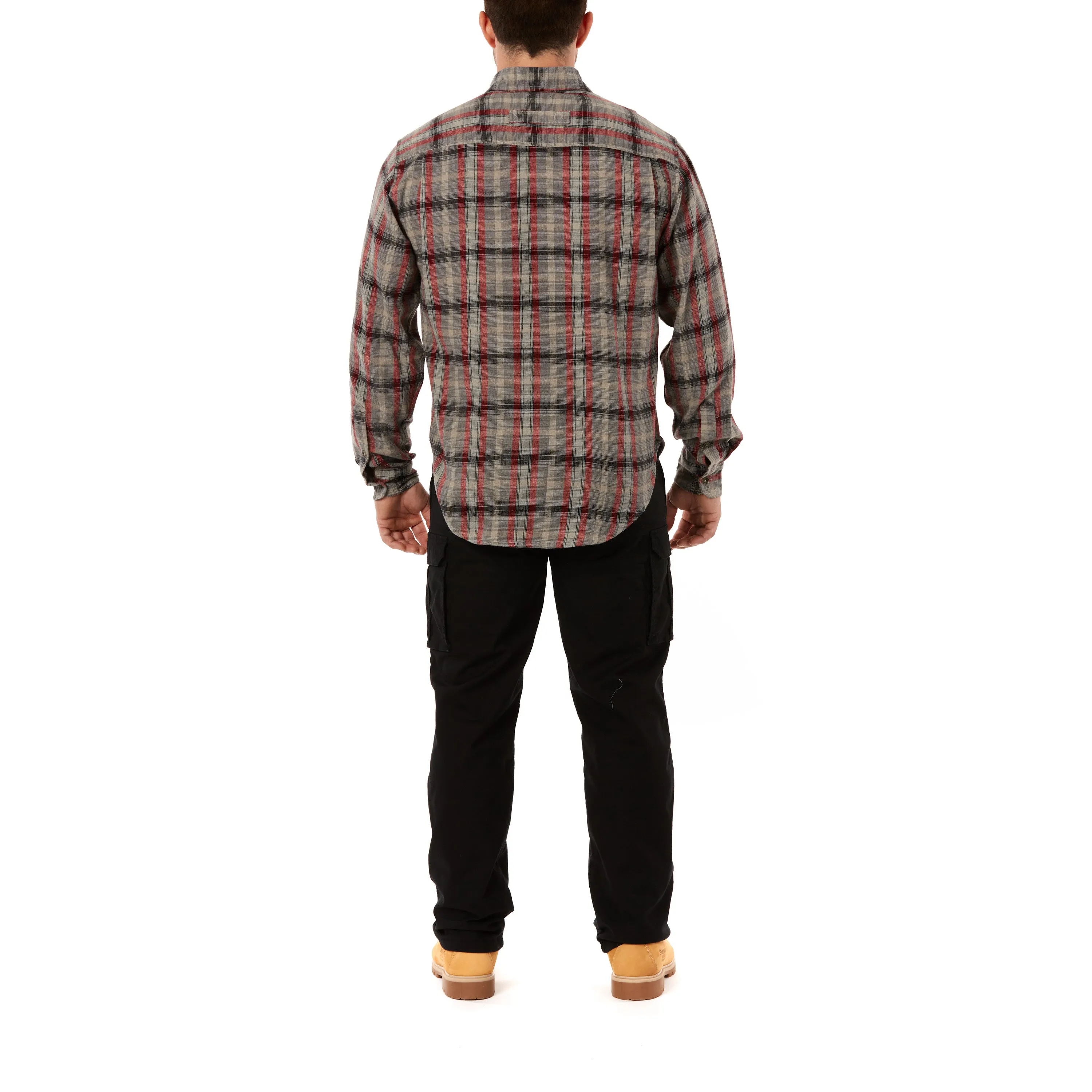 TWO-POCKET BUTTON DOWN FLANNEL SHIRT