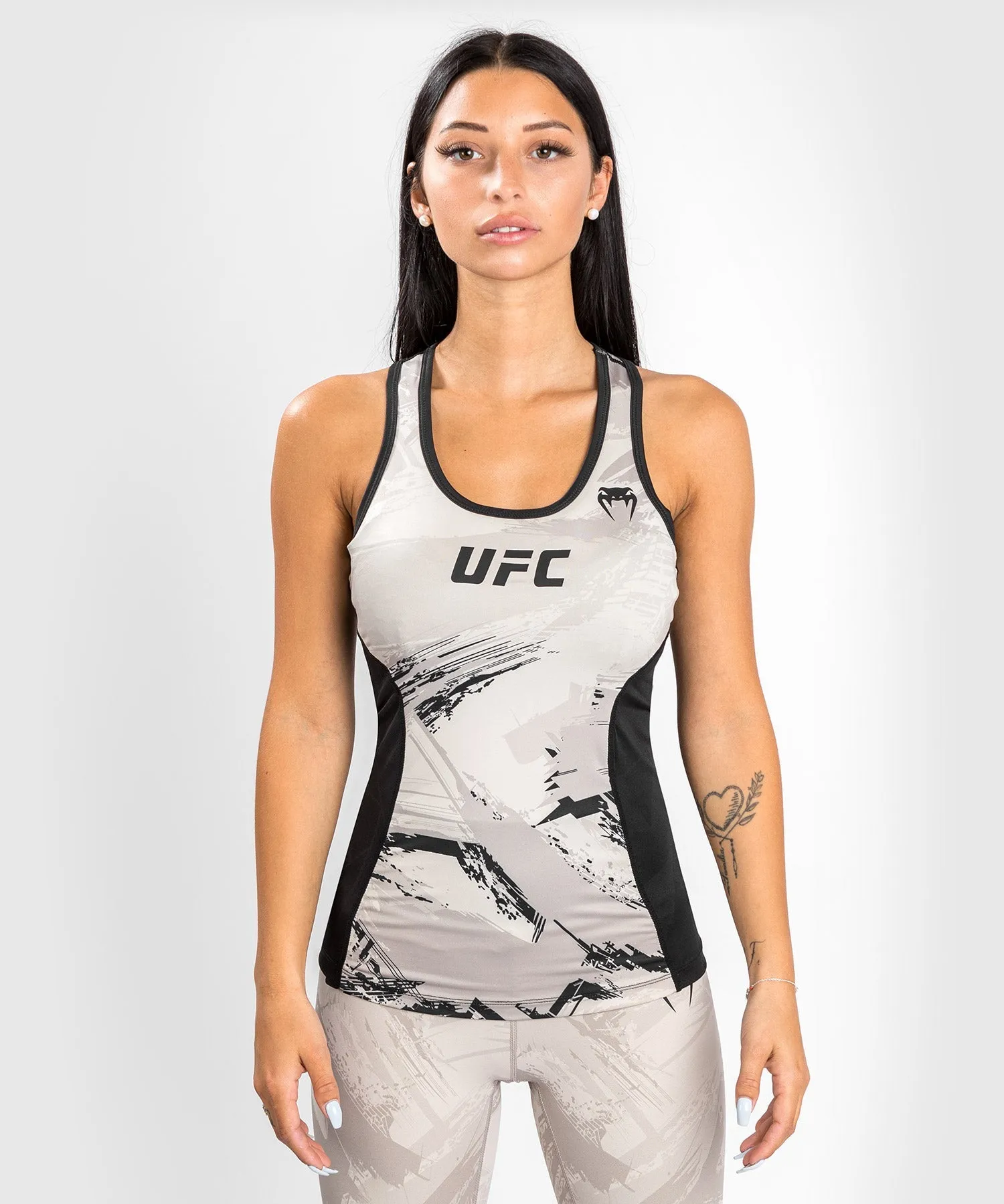 UFC Venum Authentic Fight Week 2.0 Women’s Performance Tank Top - Sand/Black