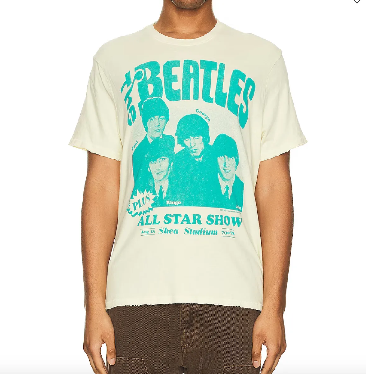 Unisex The Beatles All Star Show Vintage Graphic Tee