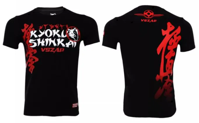 Vszap Kyokushin Karate VT019 Muay Thai Boxing T-Shirt S-4XL Black