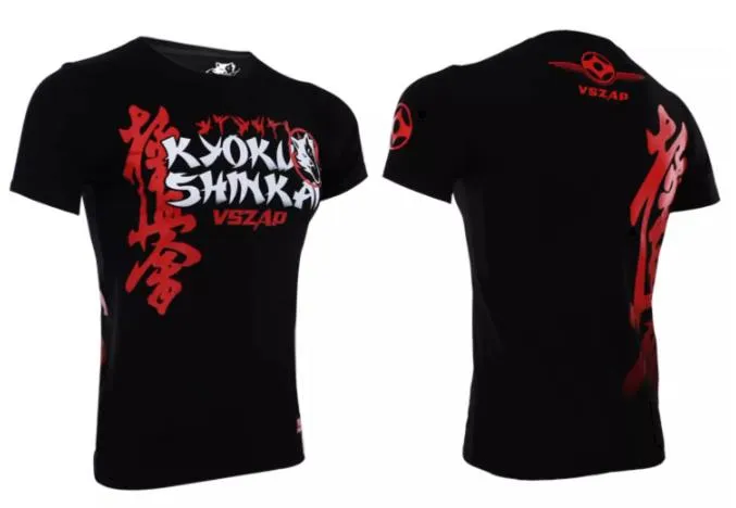 Vszap Kyokushin Karate VT019 Muay Thai Boxing T-Shirt S-4XL Black